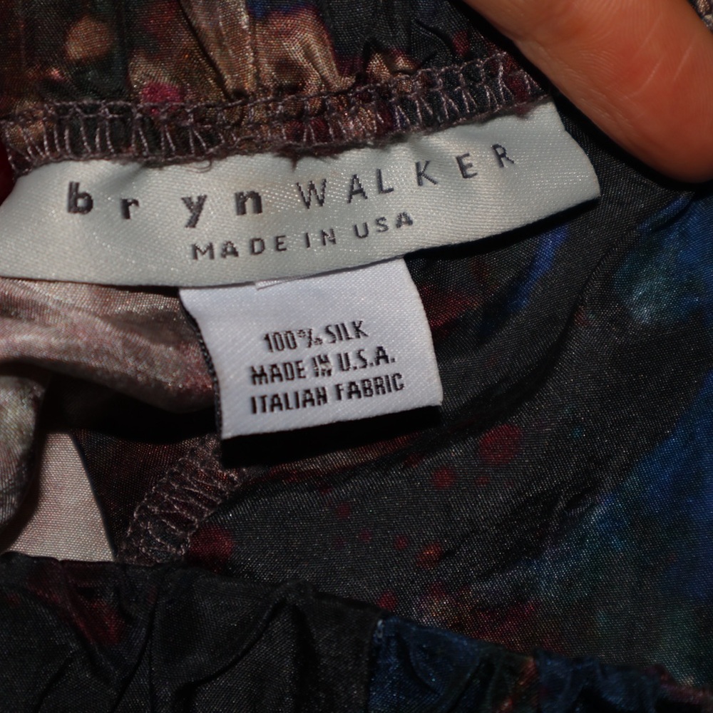 bryn Walker Osca Galatia Wide-Leg Silk Pants - Picture 3 of 5